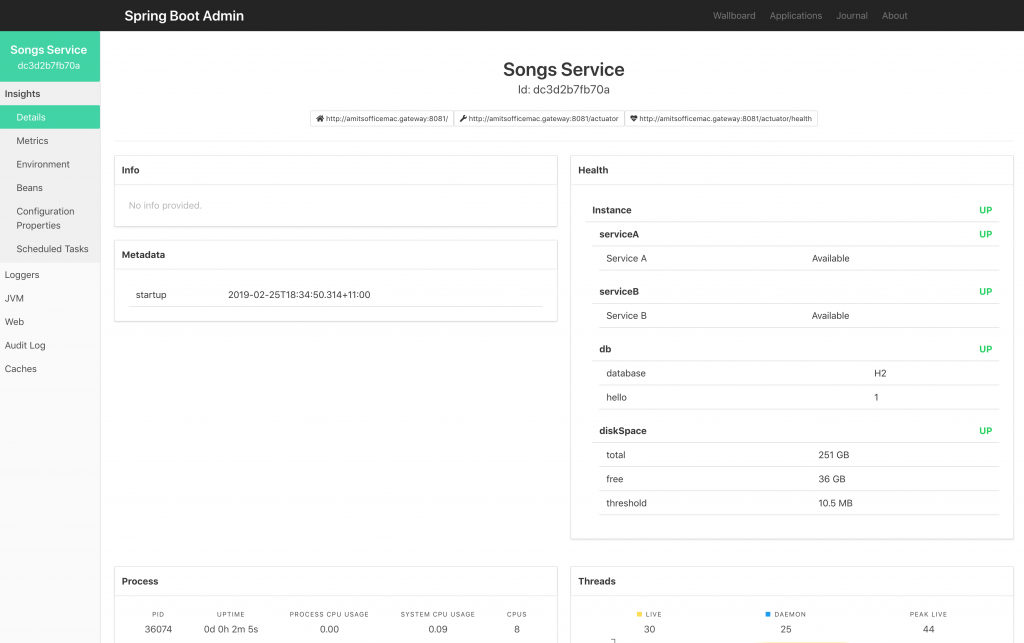 Spring Boot Admin Server Detailed | amitph