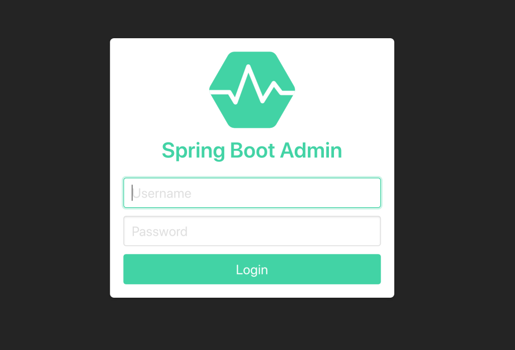 Spring Boot Admin Login Screen | amitph